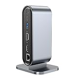 BAYORE Typ C Hub VGA USB 3.0x4 RJ45 + + 3.5 + PD 100 W Dockingstation 12 In 1 Für Laptop Aluminium USB C Adapter Typ C Hub Ethernet Mit 100 M Ethernet PC PD