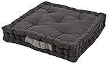 Sitzkissen Uni 40x40x6cm aus 100% Baumwolle - mehrere Farben...