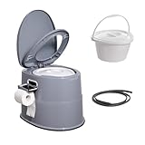 VEVOR 5 L Campingtoilette mit Toilettenpapier- und...