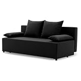 Couch SINE 190x75 mit schlaffunktion - Klassisch Design - Schlafcouch mit Stauraum - Kissen - Auswahl an Farben (LUX 23)