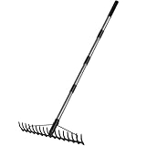 Walensee Garten Rechen, 165cm Metall Rechen , Harke mit 17...
