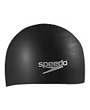 Speedo Unisex Speedo für Haare, Silikon, Silikon Badekappe f r lange Haare Schwarz Einheitsgr e, Speedo Black, Einheitsgröße EU