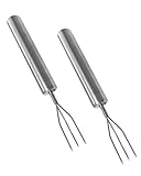 Thapncow 2 Stück Pellkartoffelgabel Set Premium，Maisgabel, Professionelles Grillzubehör Für Gemüse,Für Gemüse, Maiskolben & Grillgut - Spülmaschinenfest