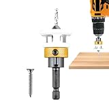 Bohrer mit Sechskantschaft, Senkbohrer-Set | Holzbohrer mit scharfer Spitze für Spülbecken, Bohrer mit verdicktem Loch, Bohrkegel