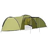 Furniture Select-Camping Iglu-Zelt, 650 x 240 x 190 cm, 8 Personen, grün