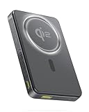 Baseus Power Bank 10000mAh, Qi2 Magsafe Powerbank Wireless 15W, Magnetische Power Bank für iPhone 16/15/14, Mini Powerbank PD 22.5W Schnellladung, Externe Batterie USB-C, Klein Aber Stark, Schwarz
