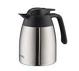 THERMOS THV 1,00l, Thermoskanne 1l, große Öffnung, spülmaschinenfest, Isolierkanne, Kaffeekanne, Teekanne, Kanne für 8 Tassen