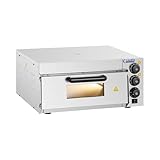 Royal Catering RCPO-2000-1PE Pizzaofen elektrisch 2000W 1...