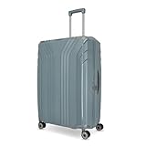 Travelite 4-Rad Hartschalen Koffer groß mit recyceltem Innenfutter, Gepäck Serie ELVAA: Stylischer Trolley mit Schutzecken + TSA Schloss, 76 cm, 102 Liter