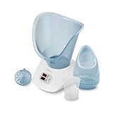 medisana DS 400 Gesichtssauna mit Aromafach, Gesichtsdampfer für eine porentiefe Gesichtsreinigung mit Nasenaufsatz und Überhitzungsschutz, Timerfunktion, Abschaltautomatik und LED-Anzeige