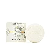 JEANNE EN PROVENCE – Feste Seife für Körper und Hände – Geheimer Jasminduft – Reinigt, macht weich und parfümiert – Marseiller Seife – 95% Inhaltsstoffe natürlichen Ursprungs
