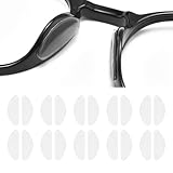 KMKANPO 10 Paar 1mm Silikon Nasenpads Antirutsch Brillenpads...