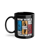 How To Be A Triathlete Triathlonrad Profi Kaffeetasse | Triathlet Training Triathlon Tasse Schwarz (04916W)