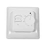 Thermostat Fussbodenheizung, Elektrischer Bodenheizung Thermostat, Analog Raumthermostat,Raumthermostat Raumboden Mechanisches Manuelle Heizung Thermostat Klimaanlage Temperatur Control Schalter 220V