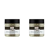 Kotanyi Gourmet Zitronenpfeffer Gewürzzubereitung | würzig-pfeffrig, zitronig-frisch, 230g (Packung mit 2)