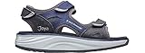 JOYA Komodo Grey/Blue - Sportliche Damen Sandale aus Nubuk und gewachstem Wildleder - EU Weit 36