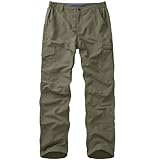Leichte Herren-Cargo-Wanderhose, schnelltrocknend, Outdoor-Arbeitshose mit 6 Taschen, Angeln, Safari-Hose, Hellgrün, 52