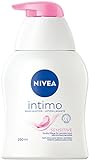 NIVEA Intimo Waschlotion Sensitive (250 ml), Intim Waschgel mit Milchsäure, Kamillenextrakt und Panthenol, Intim Waschlotion für sensible Haut