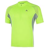 Airtracks Herren Fahrradtrikot Kurzarm Team II Radtrikot Jersey Bike Radler Shirt Atmungsaktiv Schnelltrocknend Reflektierend Größen XS S M XL XXL - neon - XL