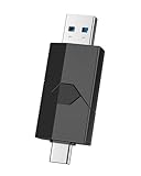 Vansuny USB C Stick USB 128GB 3.0, Dual USB Stick 128GB USB A + USB C Stick, Type C OTG für iPhone 15/Smartphone/Tablet Mac/Computer