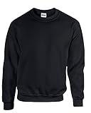 Gildan Sweatshirt, schwerer Stoff, angesetzte Ärmel Gr. XL, Schwarz