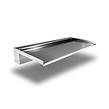 CLGarden Edelstahl Wasserfall 60cm Element für Gartenteich Wasserlauf Steinmauer Springbrunnen Teich