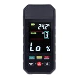 Holzfeuchtigkeitsmesser, Pin-Typ, digitales LCD-Display, 2-in-1-Feuchtigkeits-Temperatursensor-Detektor, hochpräziser Feuchtigkeitstester für Holz, Brennholz, Baumaterialien mit