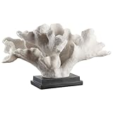 Uttermost Blade Coral Statue, Polyresin, cremefarben, 22,75 x 14 x 14 cm (L x B x T)