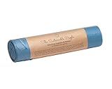 TSP Recycling Zugband Müllbeutel 20L - zu mind. 90% aus Post-Consumer-Abfällen (PE) - Blauer Engel zertifiziert - sicher & reißfest - für den Restmüll und die Wertstoffsammlung (20 Liter (15 Stück))