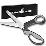 Schwertkrone Zackenschere Premium Zick Zack Schere 23 cm...