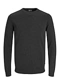 JACK & JONES Herren Basic Knit Crew Neck Pullover - Dark...