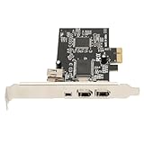 Iser CardIEEE 1394A Riser CarCI Ex1 auf IEEE 1394A Riser CardFirewire A, PCIE X1 auf IEEE 1394A Riser Card A Vollduplex Kanal 3 Externe 1394A Portirewire Riser Card für DV