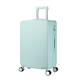 DRMEE Reisekoffer Tragbare Hartschalen-Gepäck-Sicherheitskoffer Mit Zahlenschloss, Leises Und Reibungsloses Gepäck Suitcase Rollkoffer (Color : Grün, Size : 24inch)