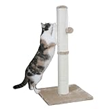 Kerbl Kratzsäule Opal Maxi (Farbe beige, L x B x H 38 x 38 x 78 cm, platzsparende Kratzsäule, standsicher und robust) 81590