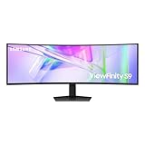 Samsung ViewFinity S95UC Curved Monitor, 49 Zoll, Bildschirm mit VA-Panel, 5.120 x 1.440 Pixel, 1.000R Radius, VESA DisplayHDR 400, KVM-Switch, Bildwiederholrate 120 Hz, Reaktionszeit 5 ms (G/G)