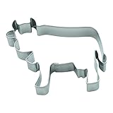 BekkiB - Ausstechform 'Kuh' - ca. 7 cm, Ausstecher aus Edelstahl, spülmaschinengeeignet - 98