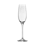 Leonardo Chateau Sekt-Gläser 6er Set, spülmaschinenfeste Prosecco-Gläser, Sekt-Kelch mit gezogenem Stiel, Sekt-Glas mit Gravur, 200 ml, 035302