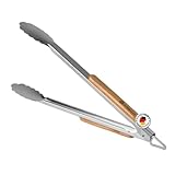 BURNHARD Lange Edelstahl Grillzange (45 cm)...