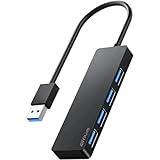 ANYPLUS USB Hub 3.0, 4 Port USB-Hubs, tragbarer USB Splitter Mini USB Verteiler für Desktop, Laptop, Xbox, Flash Drive, HDD, Konsole, Drucker, PC, Tastaturen, HP, Dell