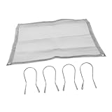 UPKOCH Outdoor Faltbarer Feuerstellen Mesh Ersatz für Camping Kochgeschirr hitzebeständig sicher und vielseitig für Grill Freiluftfeuer und Garten mit mittelgroßem Netz und Haken