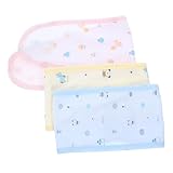 minkissy 3Stücke Bauchschützer Baumwolle Atmungsaktive Nabelriemen für Neugeborene Warmhaltend und Flexibel Sortierte Farben Gelb Blau Geschenkset für Neugeborene