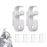 2PCS CPAP Schlauchhalter, Stand System CPAP Maskenhaken Schlauch Organizer verhindert für Atemschutzgerät Schlafapnoe CPAP Maske Pipeline Zubehör Bieten stabile und Tangle Free