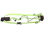 Jiawu LED-Lauflicht, Hohe Sichtbarkeit, Mehrfarbige, Blinkende, Reflektierende Weste mit Brustlampe für Nächtliches Laufen und Radfahren, Leicht, Tragbar, Verstellbar, für Alle Benutzer, ABS-Material