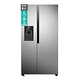 Gorenje NRS 9 EVX Side by Side Kühl-Gefrierkombination/NoFrost Plus/Inverter Kompressor/Wasser- und Eiswürfelspender/SensoTech / 179, 3 cm/Kühlteil 371 l/Gefrierteil 185 l/Edelstahl