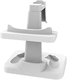 Rysydant VR Headset Ständer, Kompatibel mit Meta 3S Ständer, meta Quest 3s ladestation für VR Mount Display Aufbewahrung, Stabile Halterung Lagerung Runde Basis (Weiß)