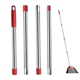 Mop Ersatzgriff - Mop Rod Ersatzstiel Pole Stick,4-teilige Moppstange für Moppnachfüllungen und schnelle Montage, kompatibel mit den meisten Moppköpfen und dreieckigen Schleudermopps