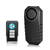 Cruxer Fahrradalarm mit Fernbedienung, Kabelloses Vibrations und Bewegungssensor Alarm für Motorräder, Diebstahlschutz, Lautes 113 dB Einbruchschutzzubehör für Mountainbikes, Elektroroller, Anhänger