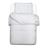 Julido 4-Jahreszeiten Kinder Bettset Kuschelige Decke 100x135 cm & Kissen 40x60 cm, Weicher Mikrofaserbezug, Leicht & Pflegeleicht, Öko-Tex 100 Zertifiziert