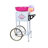 Zuckerwattemaschine Vollautomatische elektrische Zuckerwattemaschine im Retro-Stil for kommerzielle Aktivitätsstände Elektrischer Zuckerwattebereiter (Color : A)