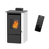 Sannover Anita Luft-Pelletofen, 7,6 kW, Weiß